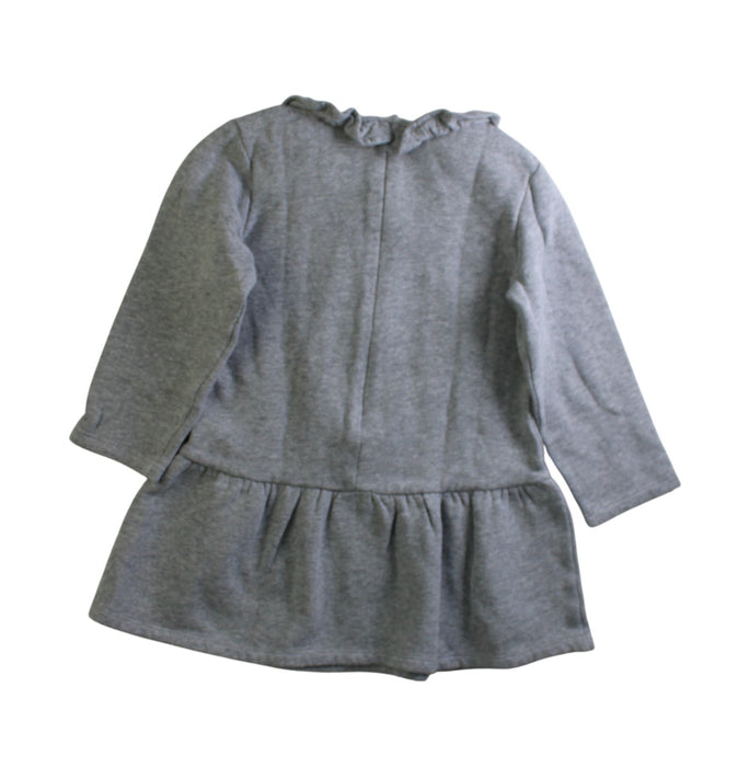 A Grey Long Sleeve Dresses from Chloe in size 3T for girl. (Back View)