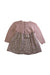 A Pink Long Sleeve Dresses from Wedoble in size 12-18M for girl. (Back View)