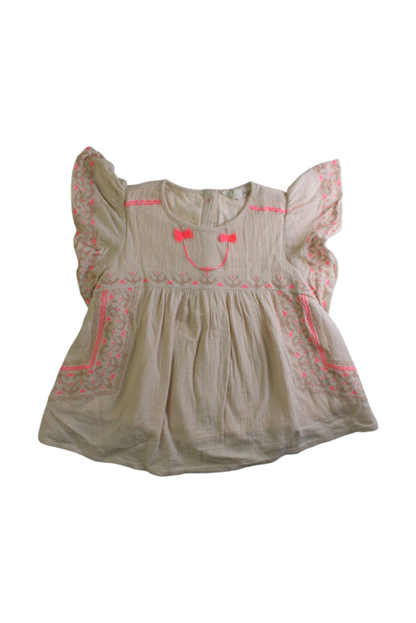 A Beige Short Sleeve Dresses from Louise Misha in size 2T for girl. (Front View)