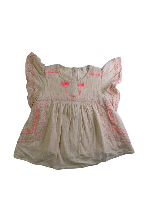 A Beige Short Sleeve Dresses from Louise Misha in size 2T for girl. (Front View)