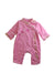 A Pink Long Sleeve Rompers from Mides in size 3T for girl. (Front View)