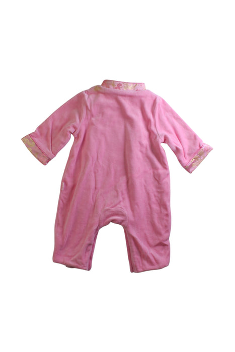 A Pink Long Sleeve Rompers from Mides in size 3T for girl. (Back View)