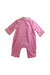 A Pink Long Sleeve Rompers from Mides in size 3T for girl. (Back View)