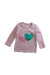 A Pink Long Sleeve Tops from Seed in size 6-12M for girl. (Front View)