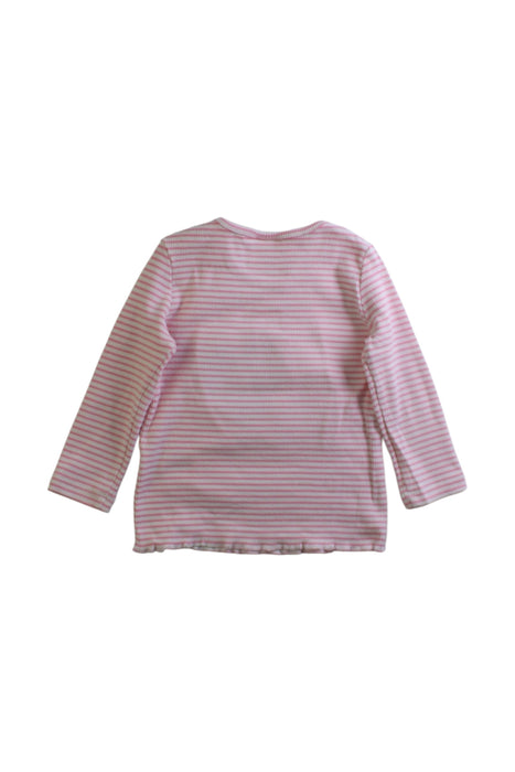 A Pink Long Sleeve Tops from Seed in size 6-12M for girl. (Back View)