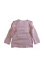 A Pink Long Sleeve Tops from Seed in size 6-12M for girl. (Back View)
