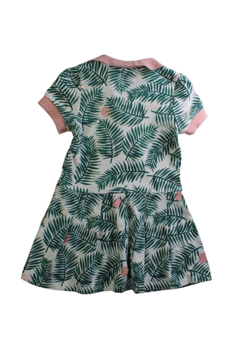 A Multicolour Short Sleeve Dresses from Petit Bateau in size 4T for girl. (Back View)