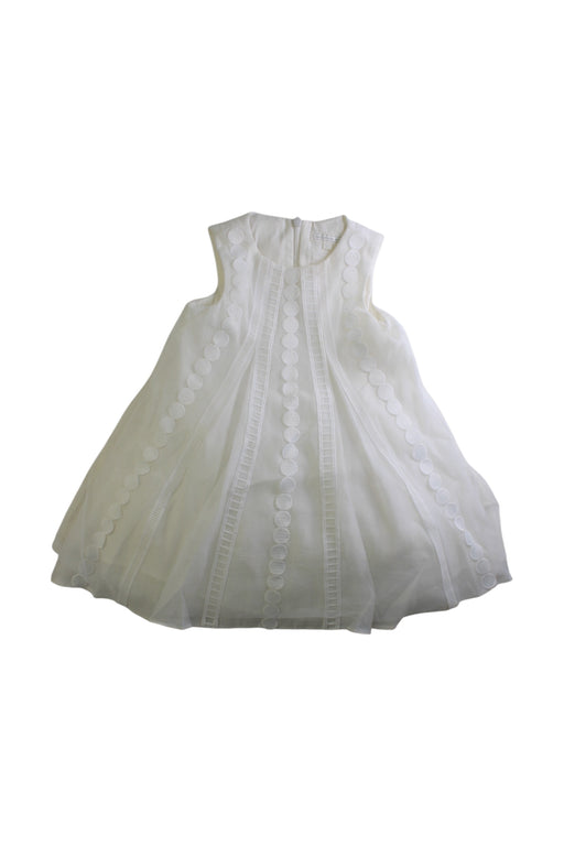 A White Sleeveless Dresses from Nicholas & Bears in size 12-18M for girl. (Front View)