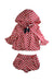 A Red Shorts Sets from Nicholas & Bears in size 12-18M for girl. (Front View)