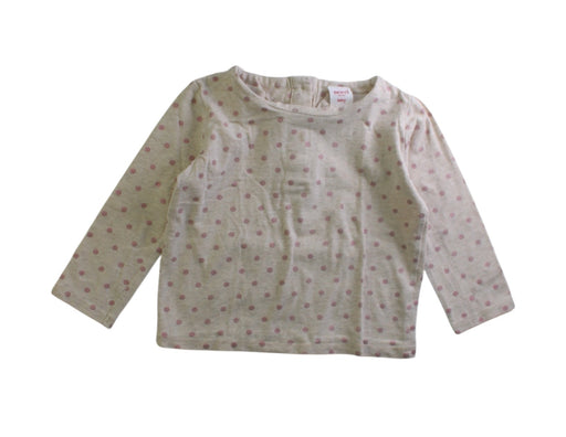 A Ivory Long Sleeve Tops from Seed in size 18-24M for girl. (Front View)