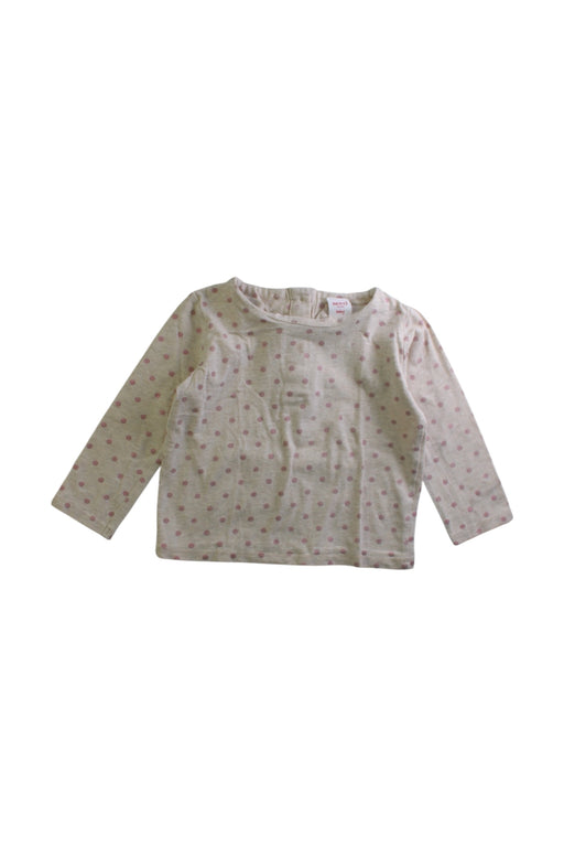 A Ivory Long Sleeve Tops from Seed in size 18-24M for girl. (Front View)