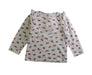 A White Long Sleeve Tops from Bout'Chou in size 2T for girl. (Front View)