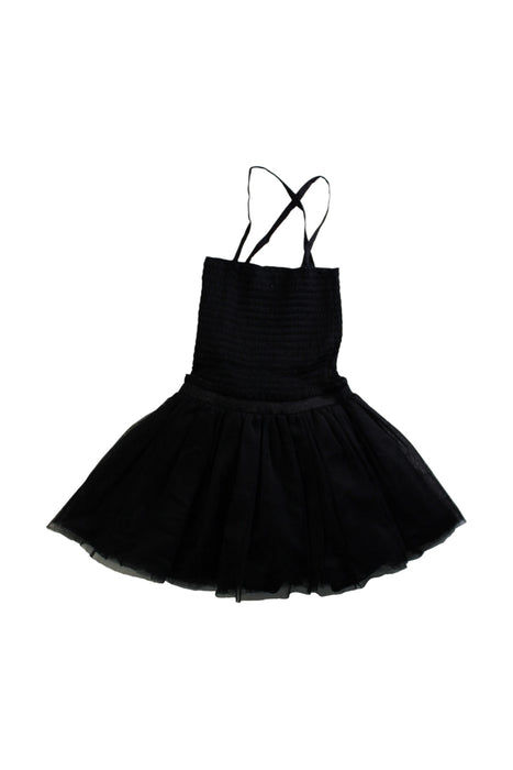 A Black Sleeveless Dresses from Seed in size 2T for girl. (Back View)