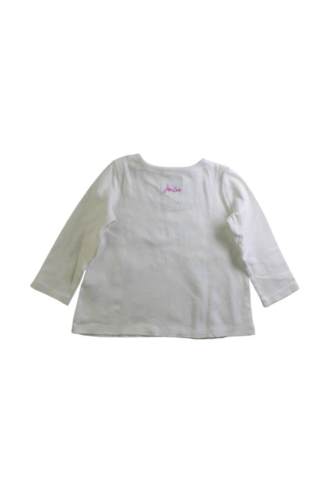 A White Long Sleeve Tops from Joules in size 12-18M for girl. (Back View)