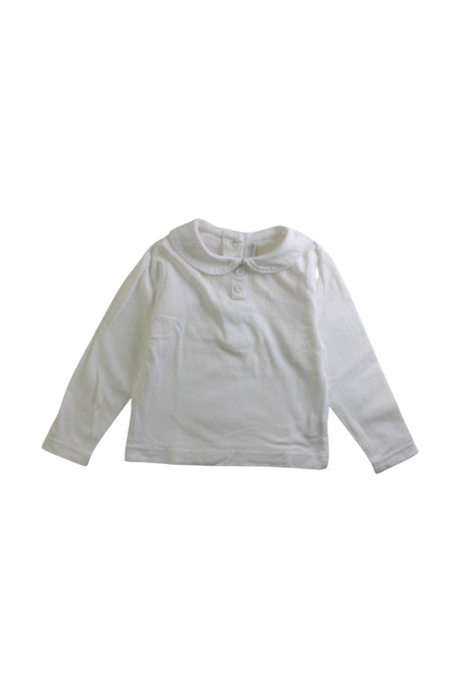 A White Long Sleeve Tops from Jojo Maman Bébé in size 12-18M for girl. (Front View)