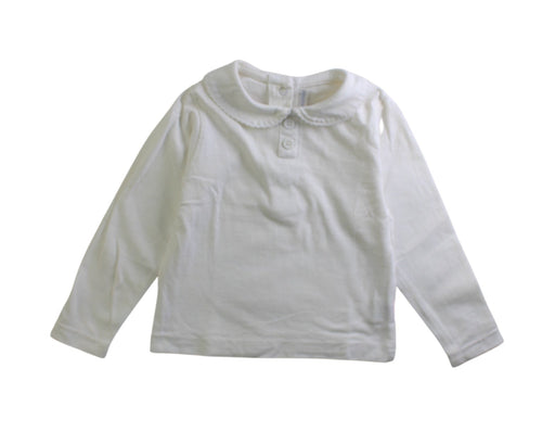 A White Long Sleeve Tops from Jojo Maman Bébé in size 12-18M for girl. (Front View)