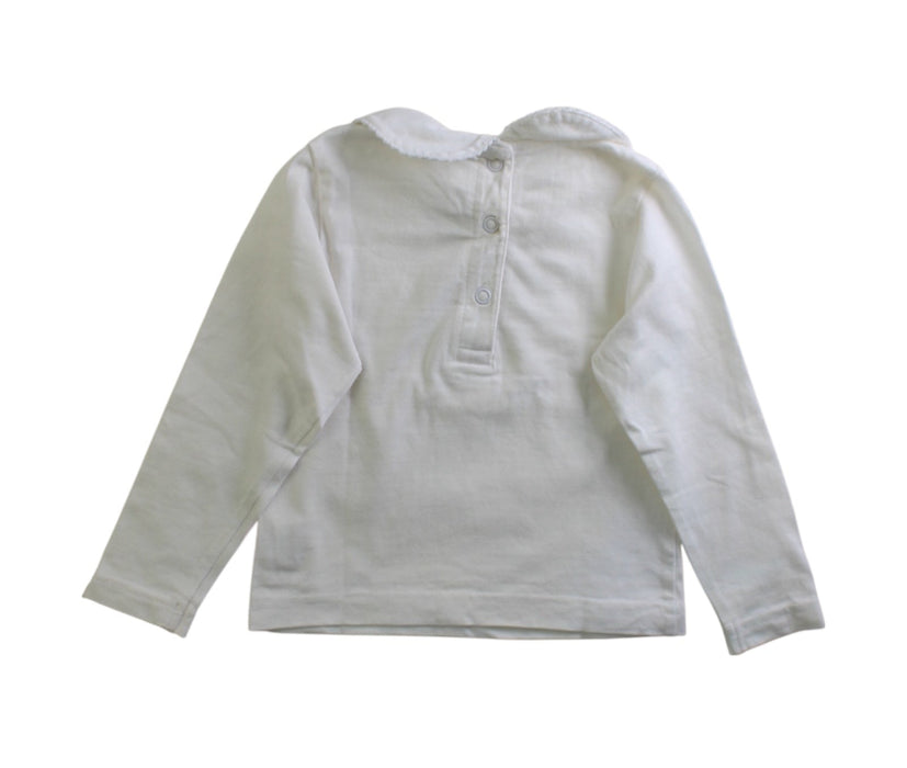 A White Long Sleeve Tops from Jojo Maman Bébé in size 12-18M for girl. (Back View)