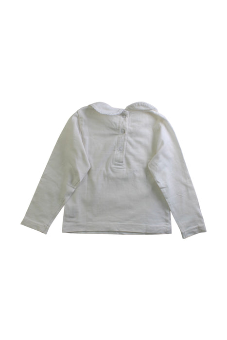 A White Long Sleeve Tops from Jojo Maman Bébé in size 12-18M for girl. (Back View)