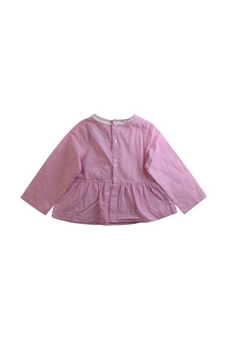 A Pink Long Sleeve Tops from Jacadi in size 2T for girl. (Back View)