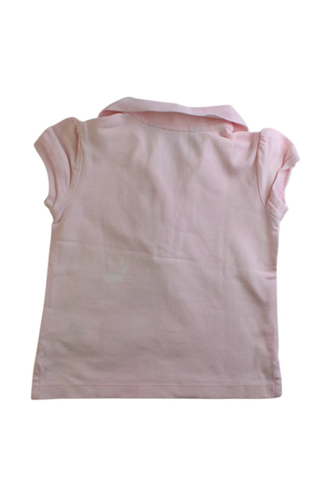 A Pink Short Sleeve Polos from Polo Ralph Lauren in size 2T for girl. (Back View)