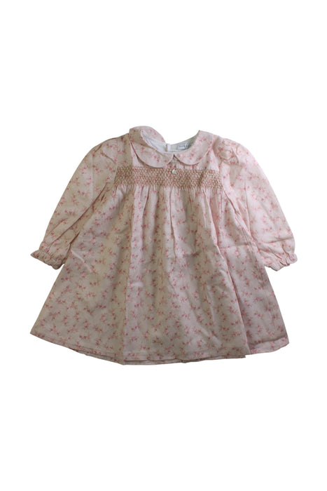 A Pink Long Sleeve Dresses from Wedoble in size 2T for girl. (Front View)
