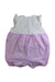 A White Sleeveless Rompers from Chickeeduck in size 12-18M for girl. (Back View)