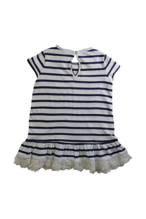 A Navy Short Sleeve Dresses from Ralph Lauren in size 6-12M for girl. (Back View)