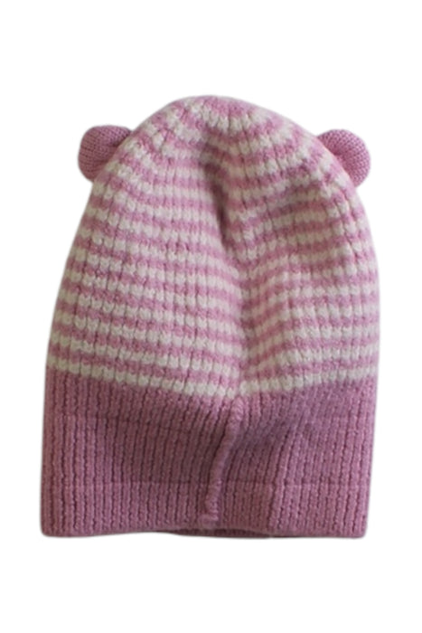 A Pink Winter Hats from Moncler in size 6-12M for girl. (Back View)