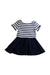 A Navy Overall Dresses from Ralph Lauren in size 2T for girl. (Back View)