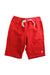 A Red Shorts from Petit Bateau in size 6T for boy. (Front View)