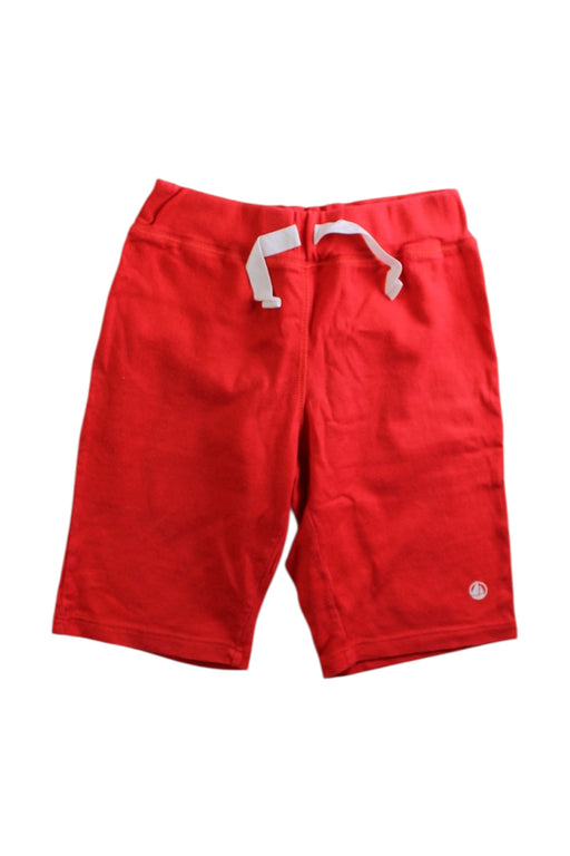 A Red Shorts from Petit Bateau in size 6T for boy. (Front View)