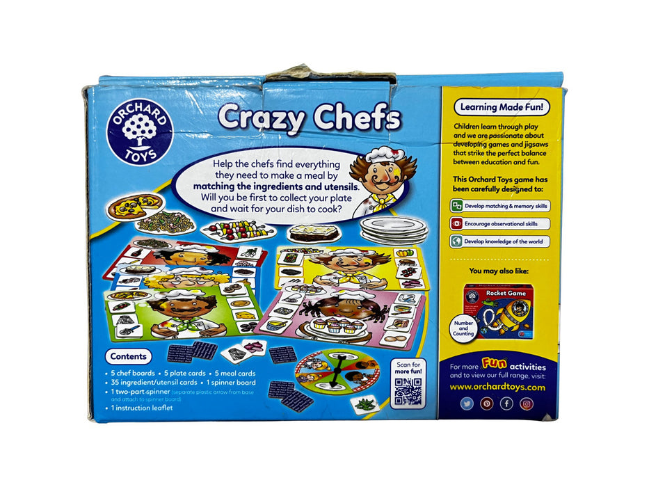 A Blue Board Games & Puzzles from Orchard Toys in size 6T for neutral. (Back View)