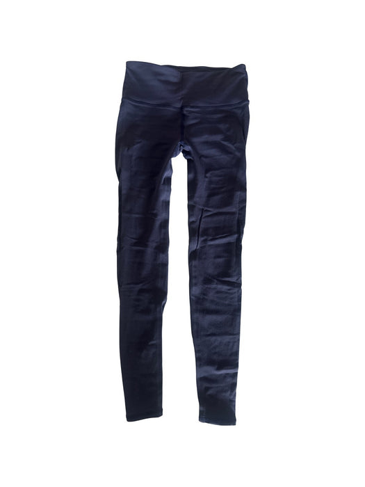 A Navy Leggings from Lululemon in size 13Y for girl. (Front View)
