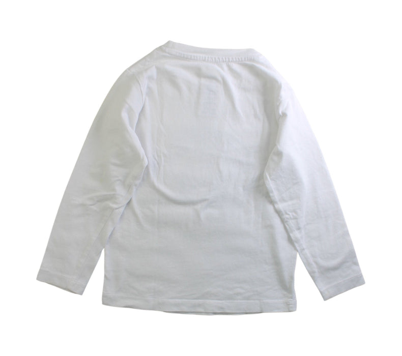 A White Long Sleeve T Shirts from Jacadi in size 4T for boy. (Back View)