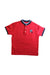 A Red Short Sleeve Polos from Mayoral in size 6T for boy. (Front View)