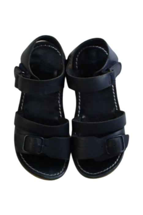 A Black Sandals from Jacadi in size 6T for girl. (Back View)