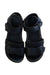 A Black Sandals from Jacadi in size 6T for girl. (Back View)