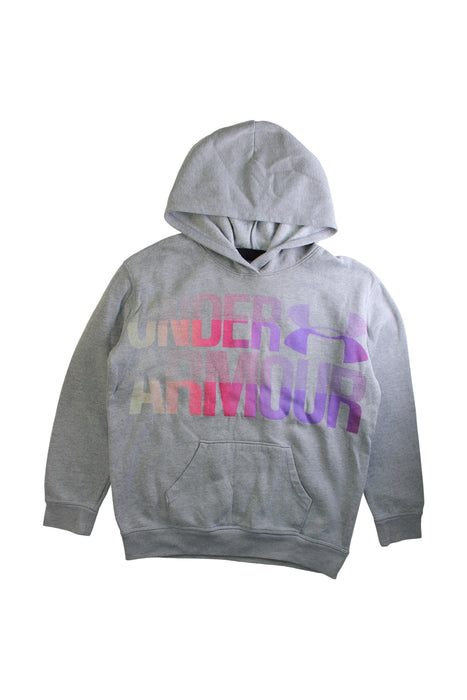 A Multicolour Hooded Sweatshirts from Under Armour in size 10Y for girl. (Front View)