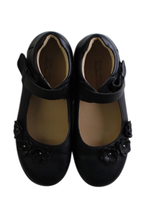 A Black Flats from Dr. Kong in size 7Y for girl. (Back View)