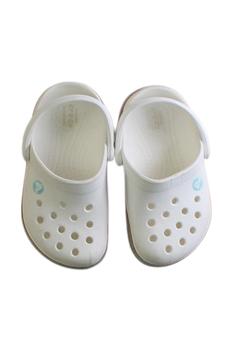 A Multicolour Slip Ons from Crocs in size 18-24M for girl. (Back View)