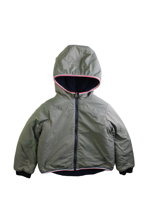 A Green Puffer/Quilted Coats & Outerwear from Bonpoint in size 6T for neutral. (Front View)