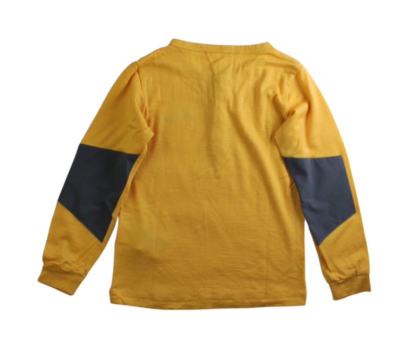 A Yellow Long Sleeve Shirts from Bergans in size 4T for boy. (Back View)