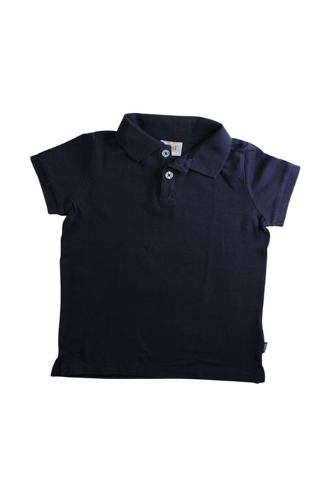 A Navy Short Sleeve Polos from Seed in size 4T for boy. (Front View)