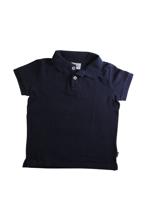 A Navy Short Sleeve Polos from Seed in size 4T for boy. (Front View)