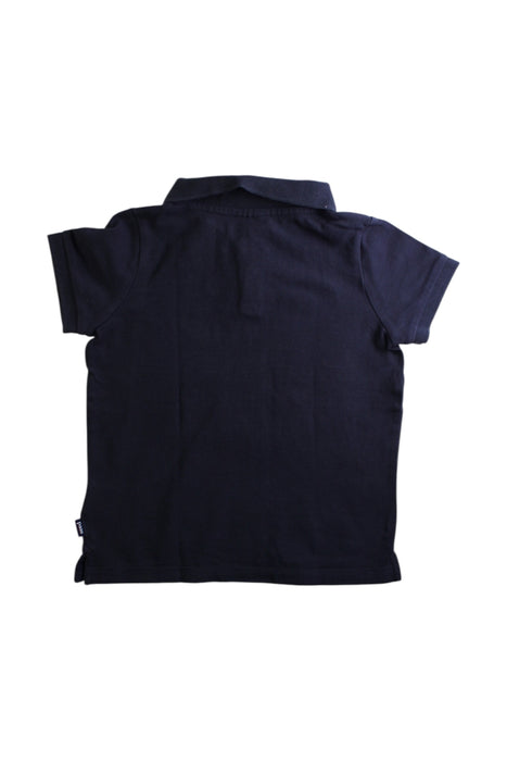 A Navy Short Sleeve Polos from Seed in size 4T for boy. (Back View)