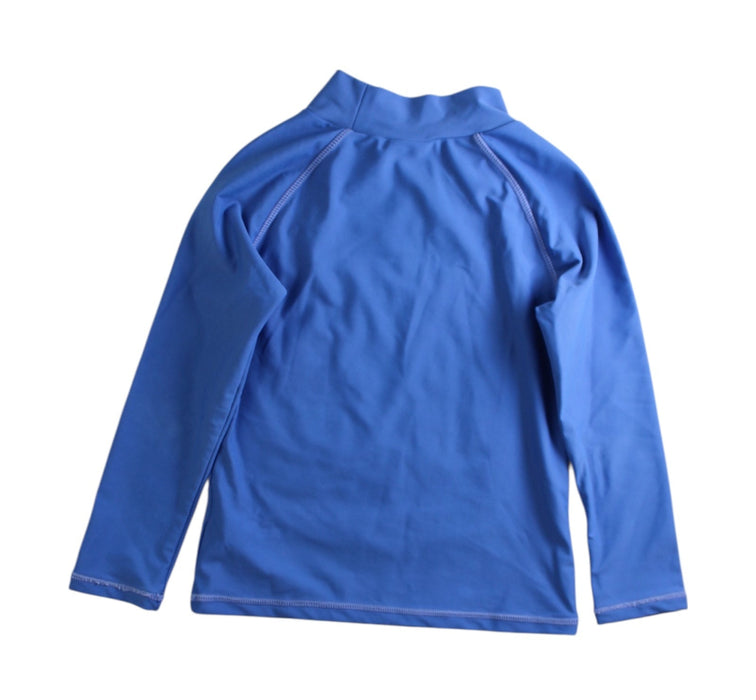 A Blue Rash Guards from Seed in size 4T for boy. (Back View)