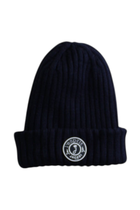 A Navy Winter Hats from Jacadi in size 3T for neutral. (Front View)