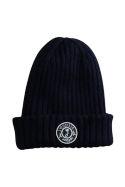 A Navy Winter Hats from Jacadi in size 3T for neutral. (Front View)