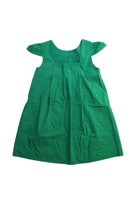 A Green Sleeveless Dresses from Naf Naf Enfant in size 4T for girl. (Back View)