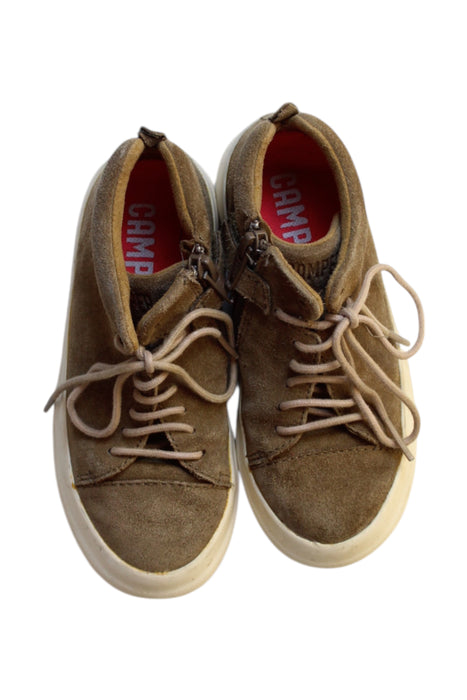 A Brown Sneakers from Camper in size 4T for boy. (Back View)